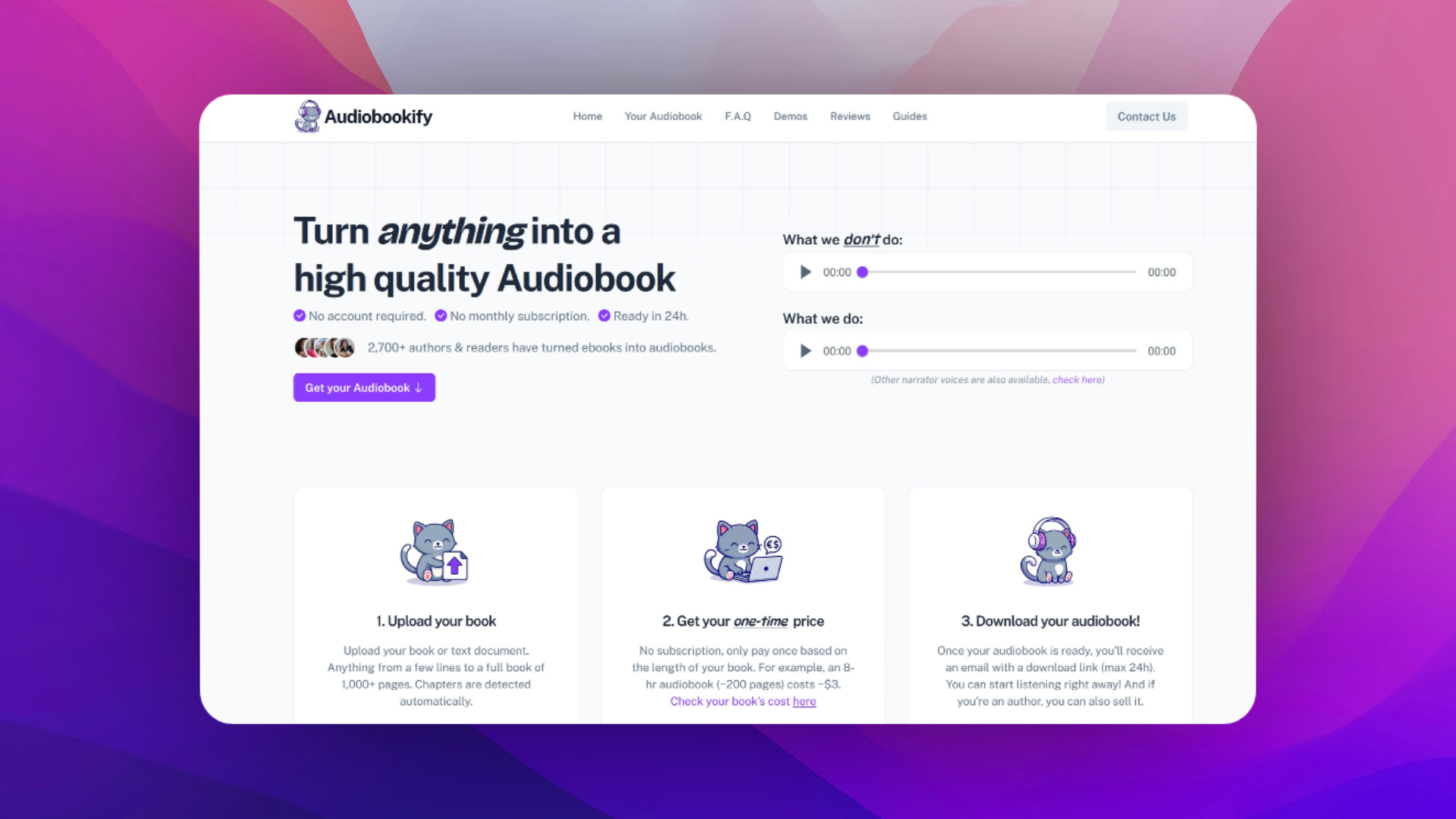 audiobookify screenshot